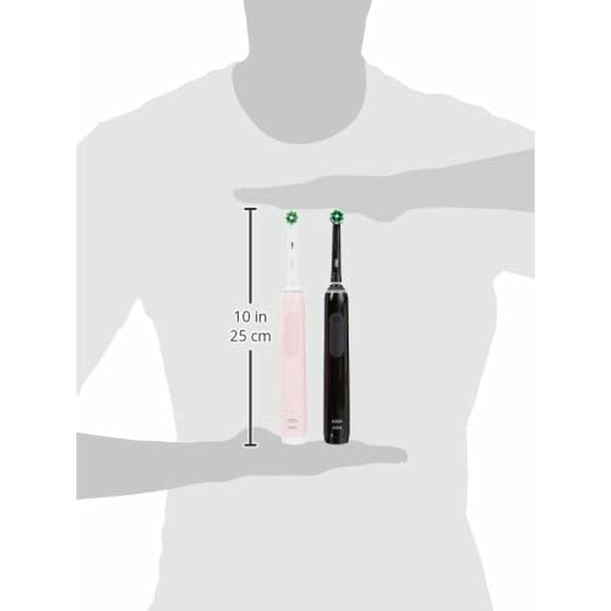 Serien Oral-B Pro Oral-B Pro 3 Farben schwarz pink Anzahl Aufsteckbrsten 3 Stck Ausstattung mit Andruckkontrolle mit Timer m
