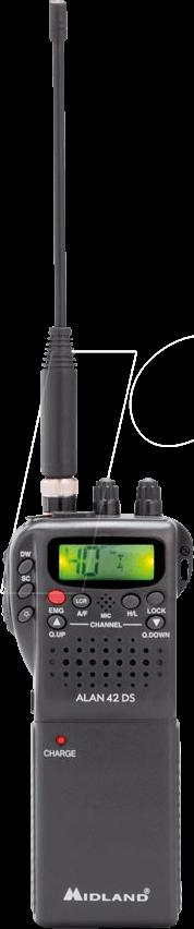 Midland Alan 42 DS, dispositivo portatile radio CB