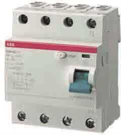 ABB Stotz Contatta l'interruttore di controllo FI 4P Tipo F 63A 30MA F204F-63/0 (2CSF204325R1630)