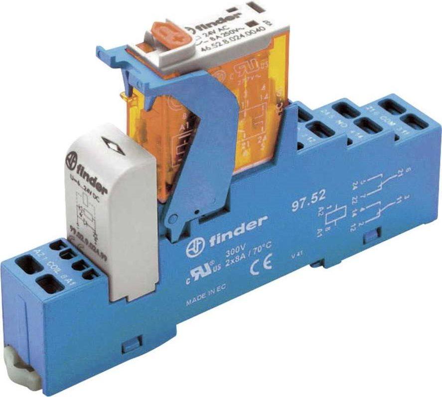 Finder Koppel-relais con 1 Changer 10 A, Tensile Spring Versione 4C.51.9.024.0050 1 Wechsler 10 A (4C.51.9.024.0050)