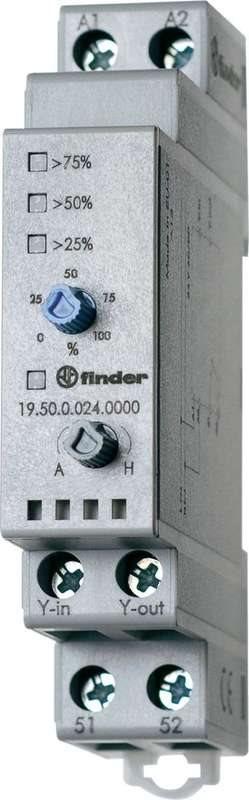 Finder Trasmettitore di valore analogico 0 - 10 V serie 19.50.0.024 19.50.0.024.0000 Trasmettitore di valore analogico 0 - 10 V
