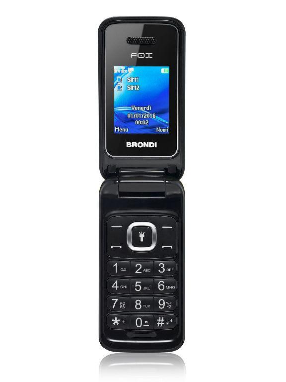 CELLULARE BRONDI FOX CLAMSHELL DS 2,4 A COLORI/MICRO SD/BLUETOOTH