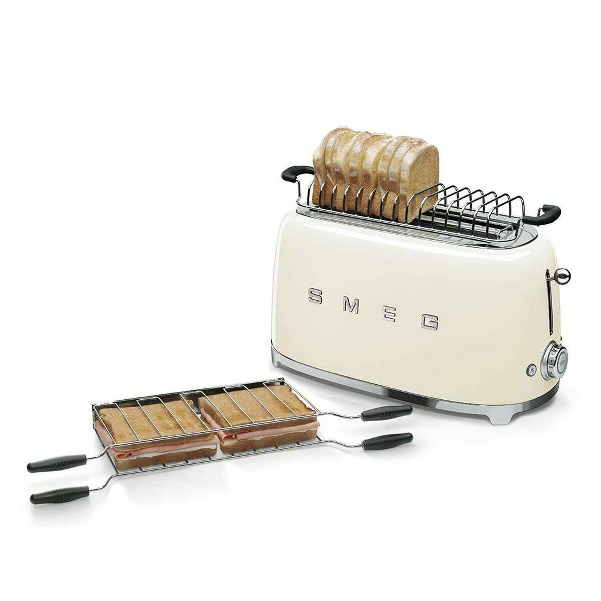 SMEG TOASTER 2-SLOT LANG 50S STILE TSF02CREU, CREAMENT