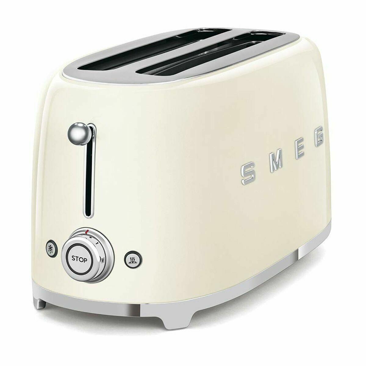 SMEG TOASTER 2-SLOT LANG 50S STILE TSF02CREU, CREAMENT