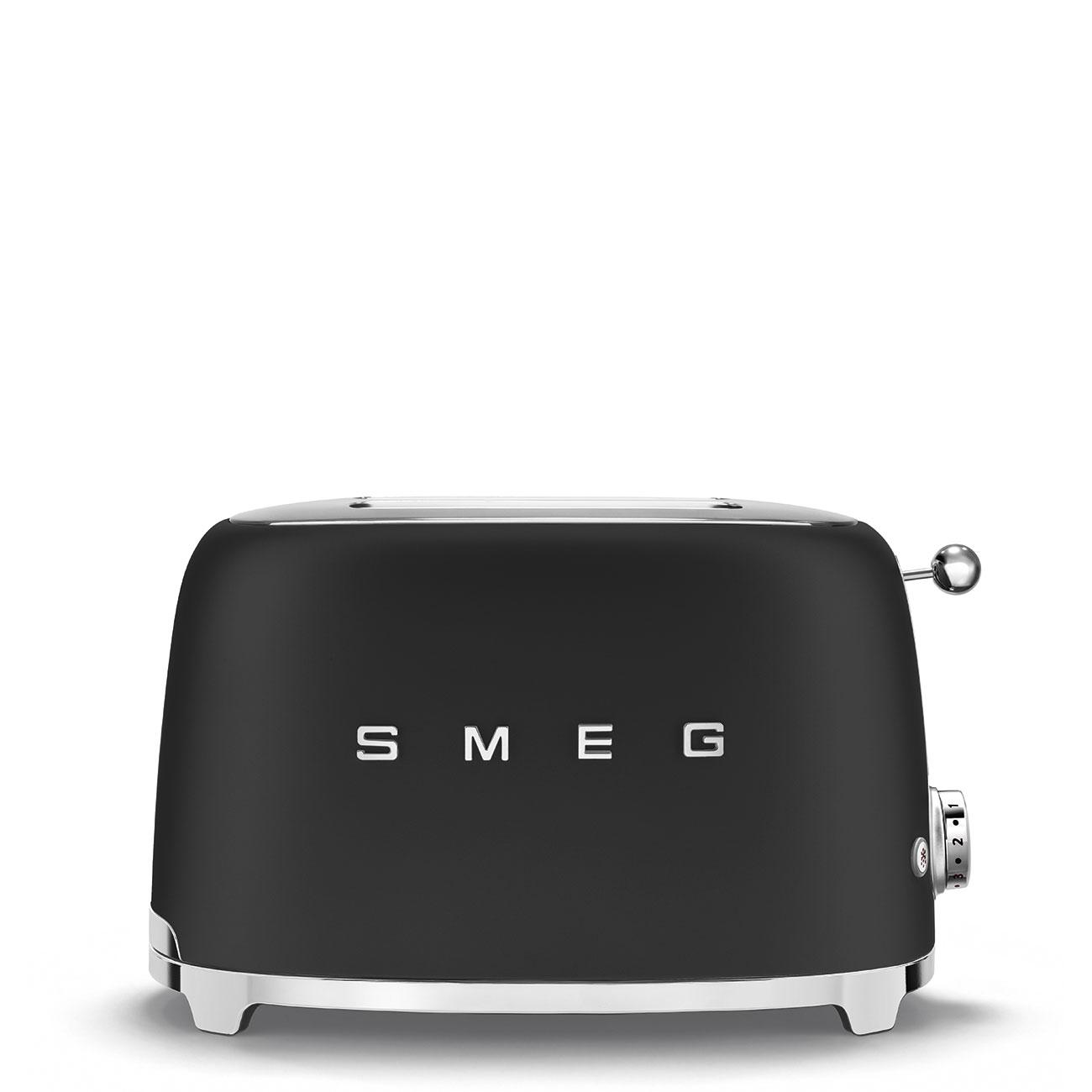 TOSTAPANE SMEG 2X2 50Ã‚Â´STYLE NERO OPACO TSF01BLMEU