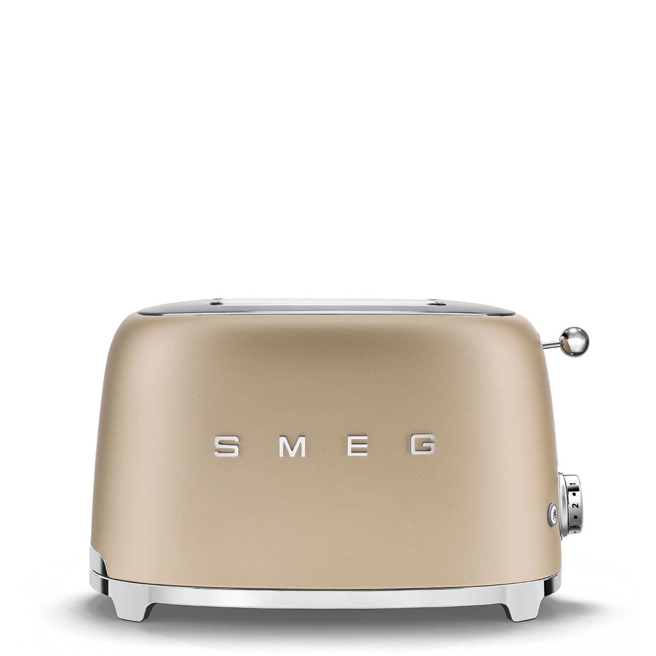 TOSTAPANE SMEG 2X2 50'STYLE CHAMPAGNE TSF01CHMEU