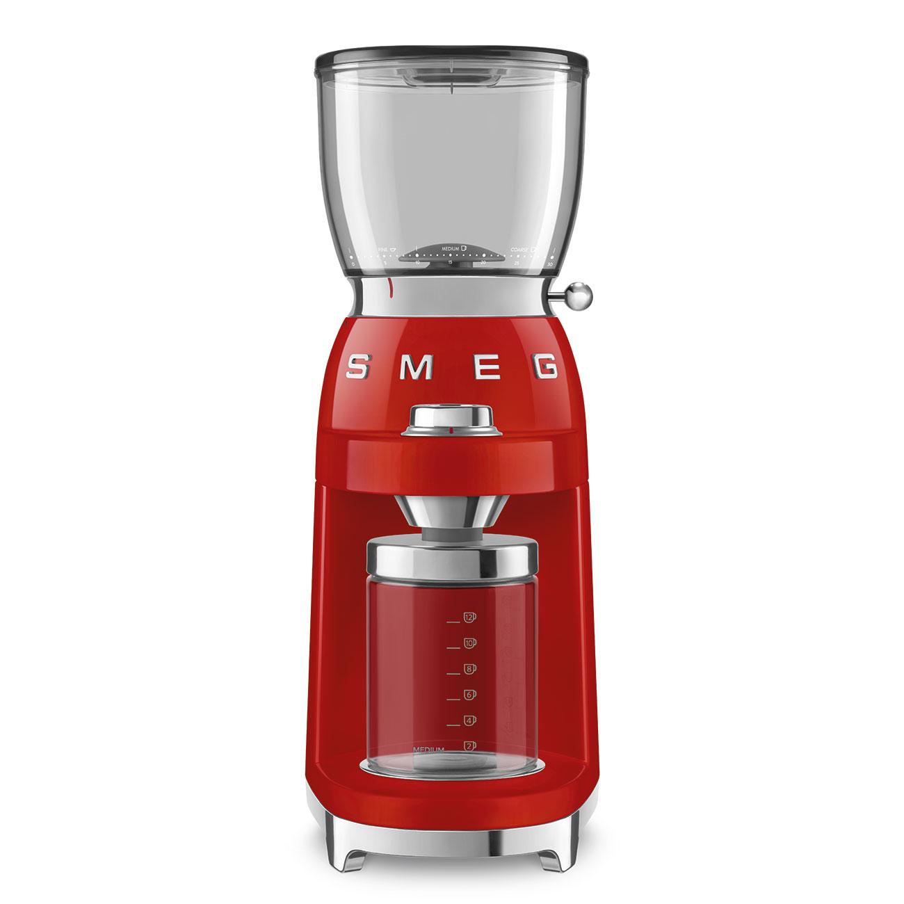 MacinacaffÃƒÂ¨ SMEG CGF11RDEU stile anni '50 Rosso