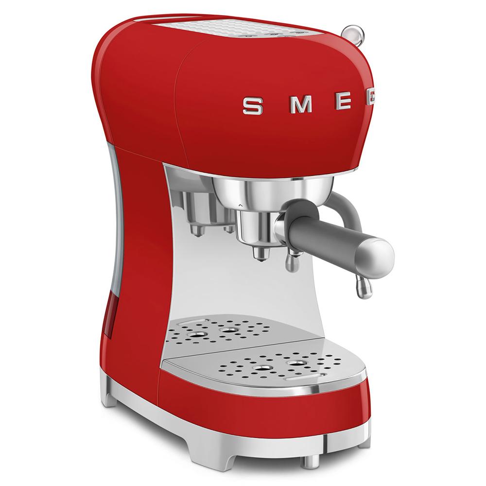 Macchina per caffÃƒÂ¨ espresso SMEG ECF02RDEU stile anni '50 Rossa