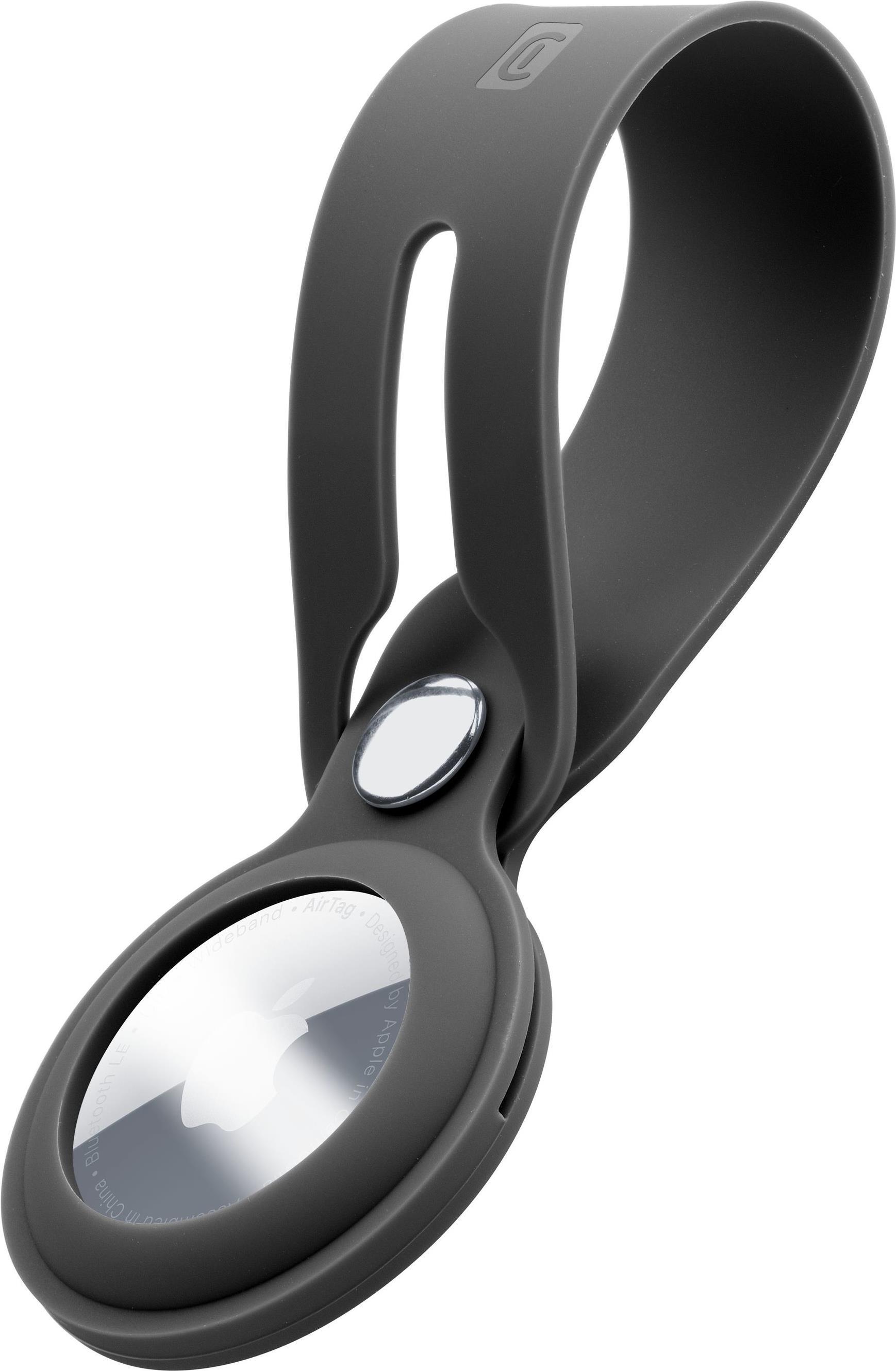 Cellularline Loop - Airtag - Shell - Black - Case di ricerca per chiavi - Silicone - Airtag Apple - 18 g (Airtagloopk)