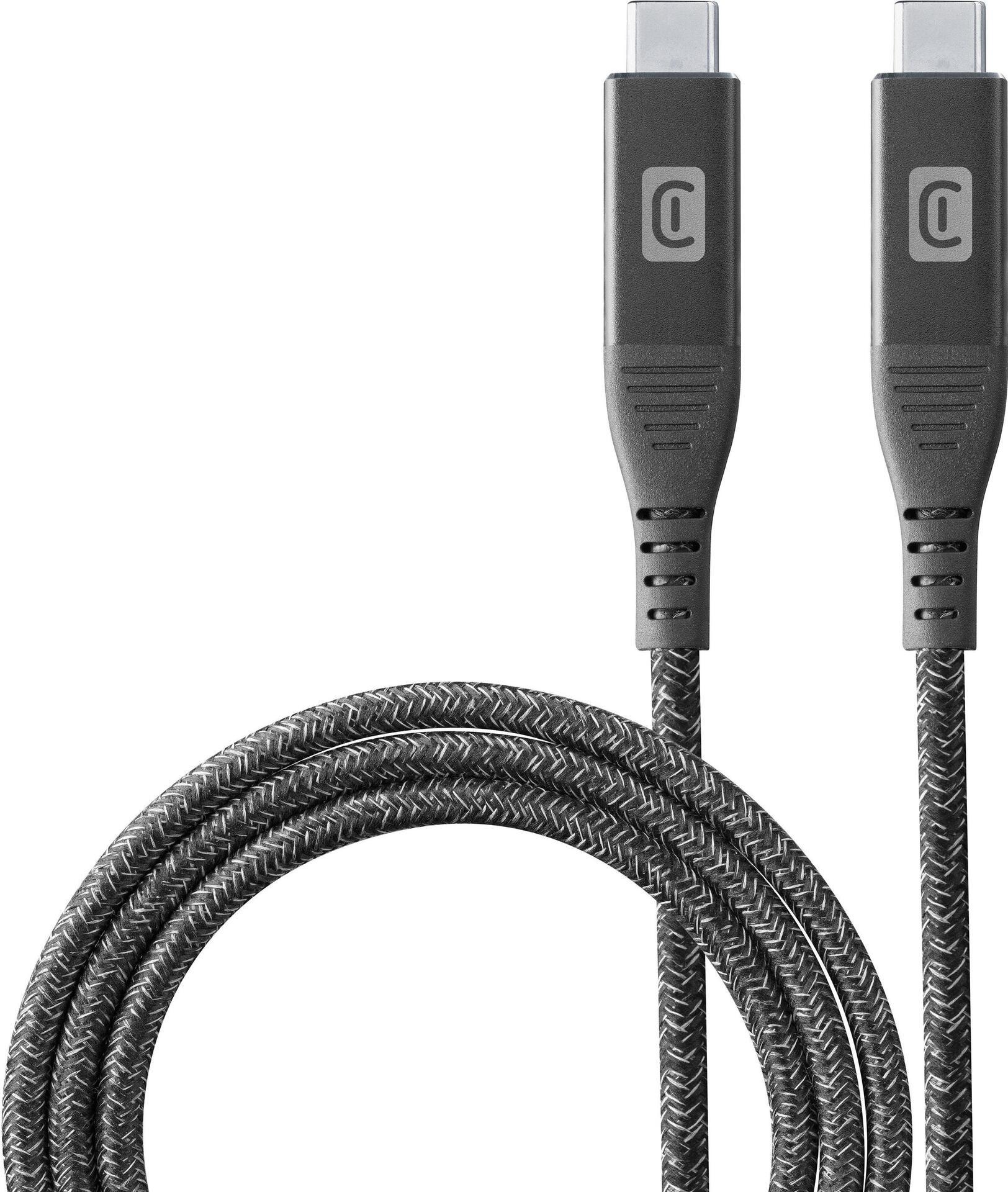 Cavo Cellularline USB -C a USB -c 3.1 - 1 M - USB C - USB 3.2 Gen 1 (3.1 Gen 1) - 10000 Mbit/S - Nero (60251)