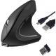 TUCANO MOUSE VERTICALE ERGONOMICO WIRELESS RICARICABILE6 TASTI NERO