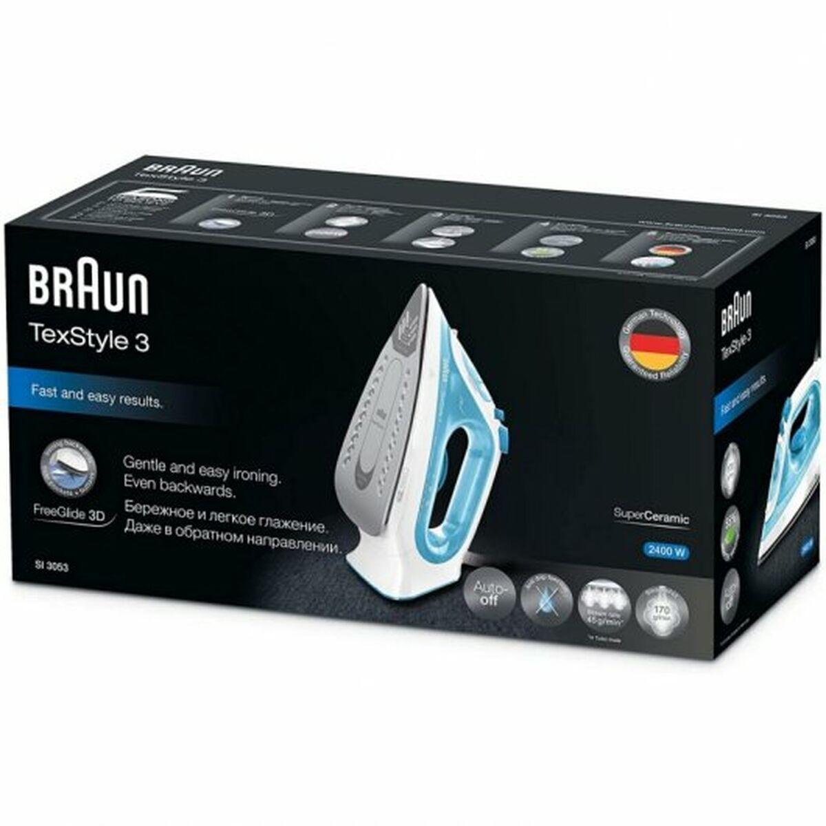 Ferro da stiro a vapore Braun SI3053BL TexStyle blu