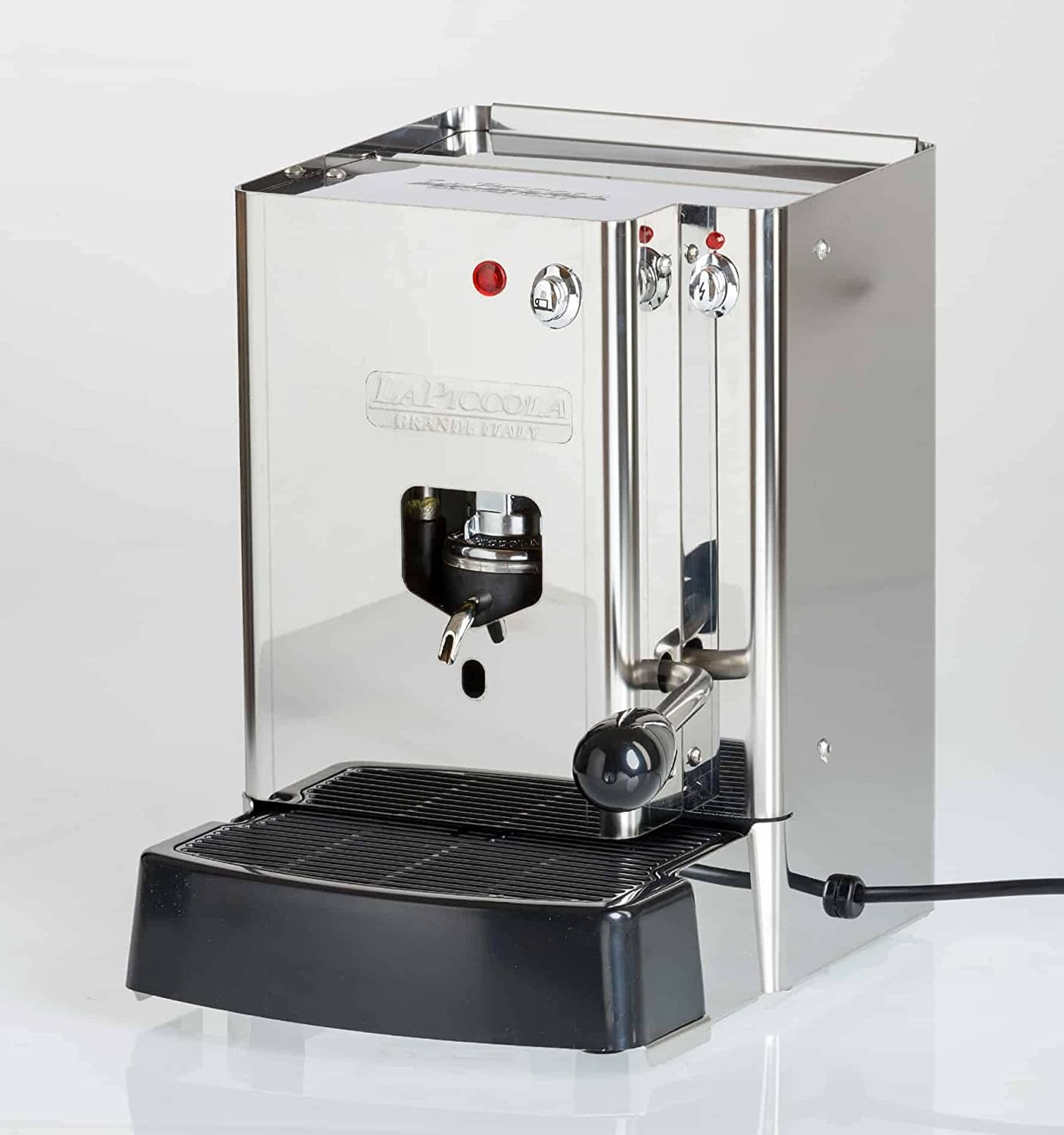 Macchina per caffè espresso La Piccola per cialde ESE Sara Classic in acciaio inox