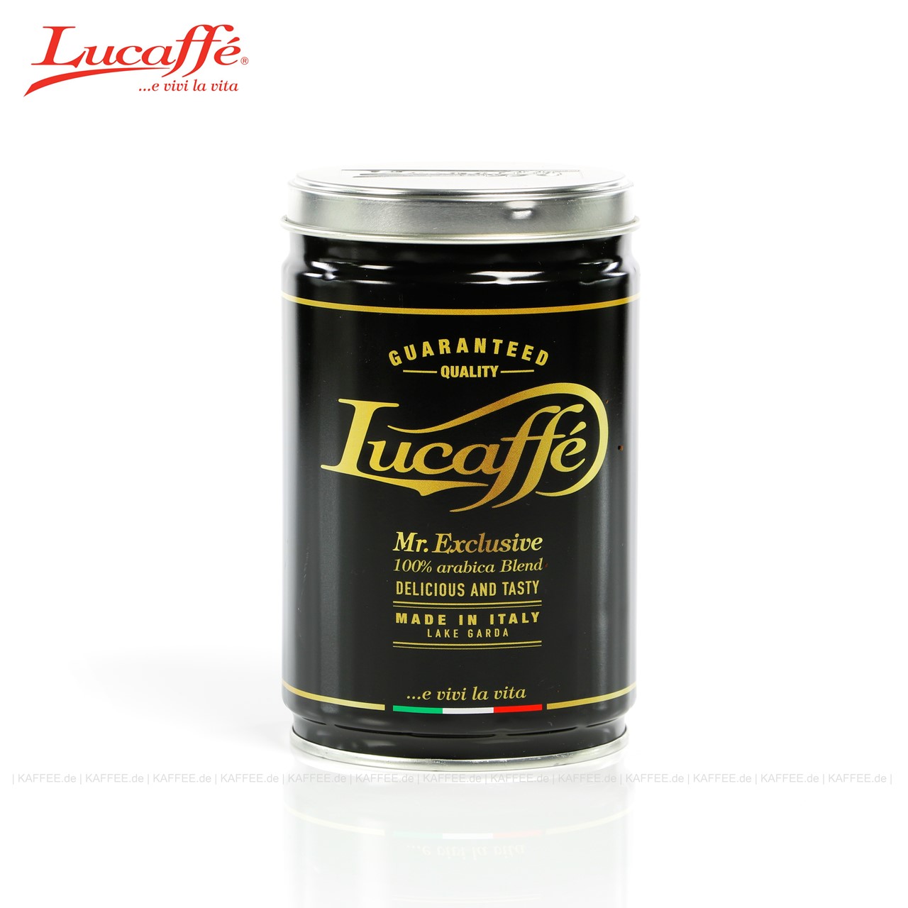 Lucaffe MR. ESCLUSIVO chicchi 100% Arabica lattina da 250G