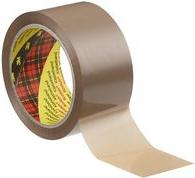 3M Scotch Packaging Adesive Tape 313, pp, 50 mm x 66 m pp Film, adesivo per acrilato, spessore: 40 my, rumore basso 6 pezzi (31