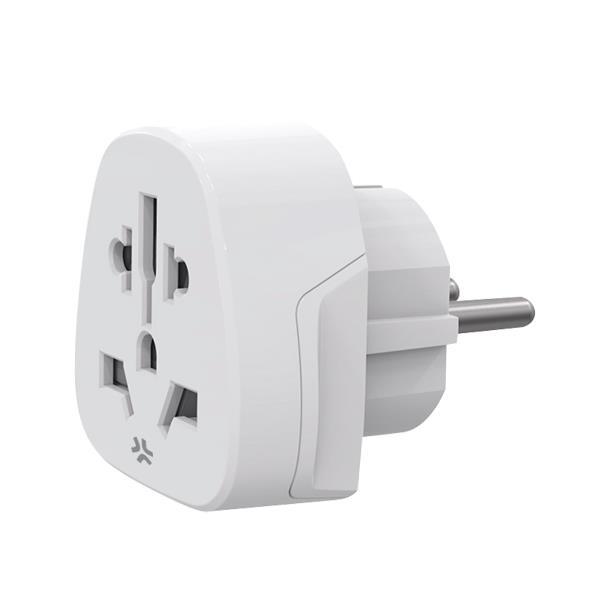Celly TRAVELADAPTER adattatore per presa di corrente Tipo F Universale Bianco