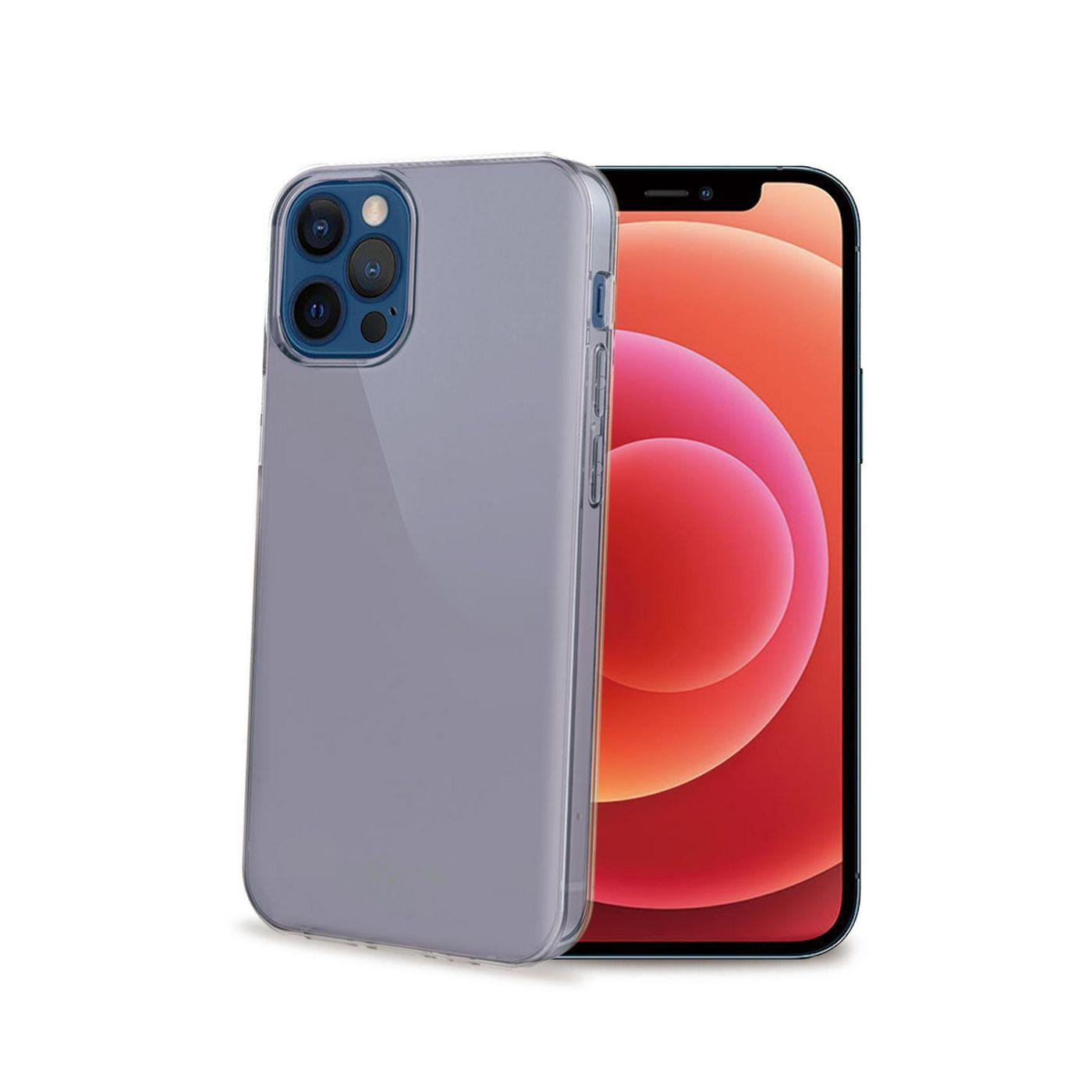 Celly Gelskin custodia per cellulare 155 cm 6.1 Cover Trasparente (Celly Gelskin Case for iPhone 12 Pro & iPhone 12 6.1 - Trans