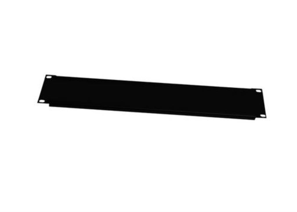 PANNELLO CIECO 2 UNITA PER RACK 19" - COLORE NERO