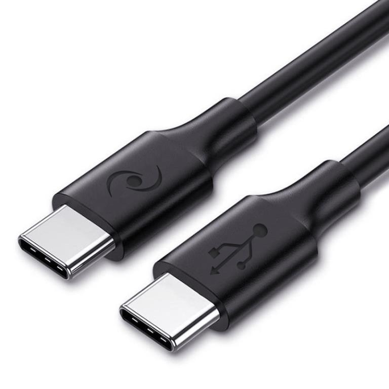 Cavo Usb-C maschio/maschio da 180 cm RUBBER COATED -Colore Nero