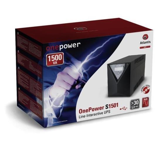 UPS ATLANTIS A03-S1501 1500VA (900W) Stepwave Line Interactive Technology V-OUT 200-243Vac USB