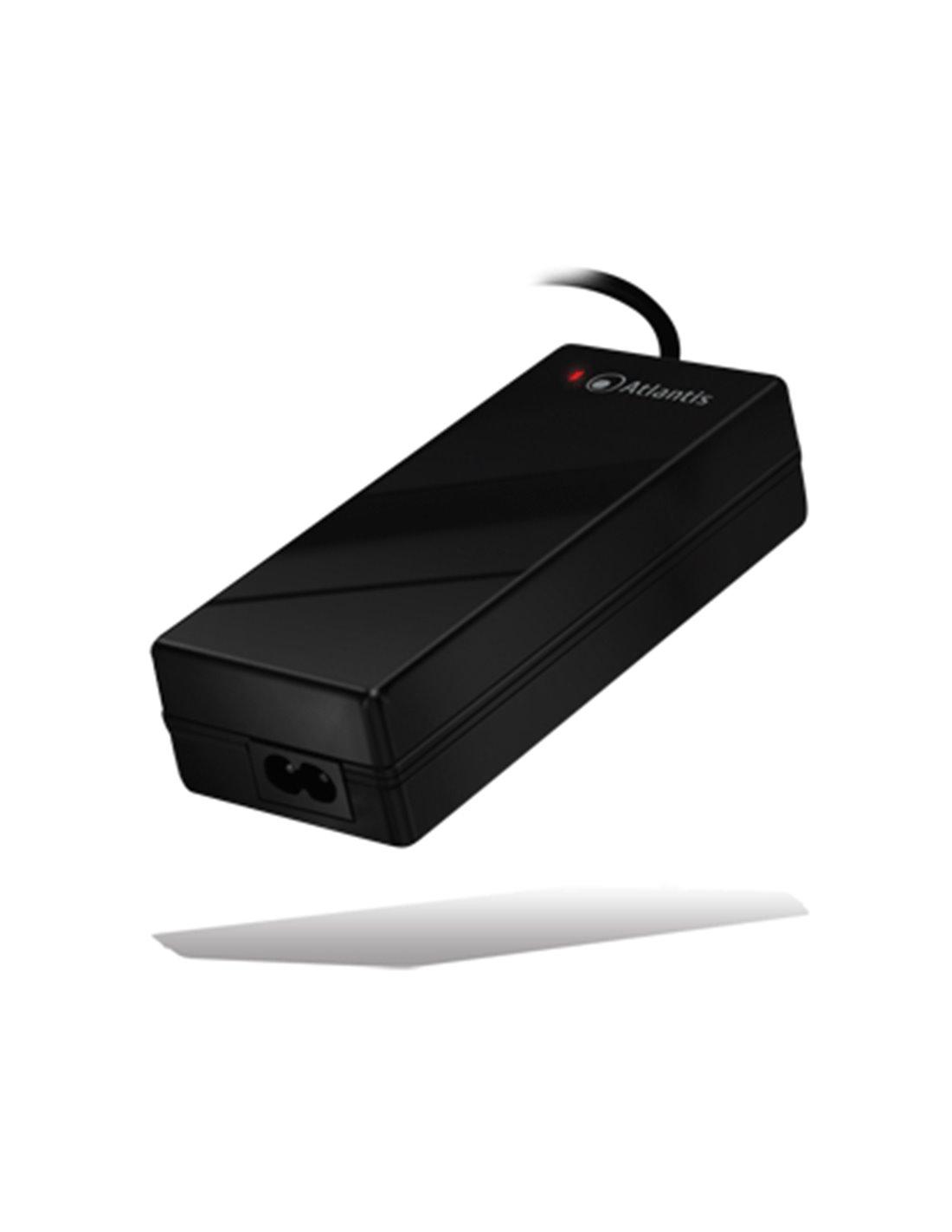 ALIMENTATORE UNIVERSALE AUTOMATICO x NOTEBOOK ATLANTIS P008-SC-90AT 90W 10 connettori intercambiabili (incluso connettore x HP)