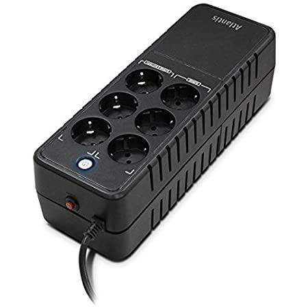 UPS ATLANTIS A03-PS1000 Workstation 1000VA (500W)Tecn Stepwave Off Line V.Out 200-243Vac 6P Schuko di cui 3 in backup e 3 in pro