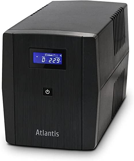 UPS ATLANTIS A03-S1200 Server UPS 1200VA (700W)Stepwave Line Interactive Doppia Batteria (12V7A/h)USB 3prese IEC2 schuko