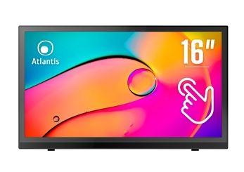 MONITOR ATLANTIS TOUCH LED 15,6" Wide A05-T16A-VHM 1920x1080 15ms 255/204 cd/mÂ² 700:1 (10M:1) VESA MM VGA HDMI 10 Tocchi