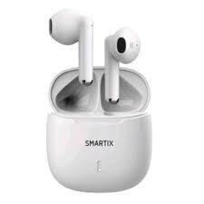 AURICOLARE ATLANTIS SMARTIX TWS SM60-FI9-W BT v5.3 custodia con funzione di ricarica include battery bank da 300mA Bianco