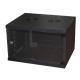 RACK LINK 19" ARMADIO 6 UNITA' DA MURO PER RETI (A)350x(L)540x(P)450mm ASSEMBLATO COLORE NERO - LK1907UN