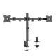 SUPPORTO MONITOR/TV LINK DA TAVOLO CON MORSA PER 2 MONITOR 13-27" FINO A 8 KG A 3 SNODI