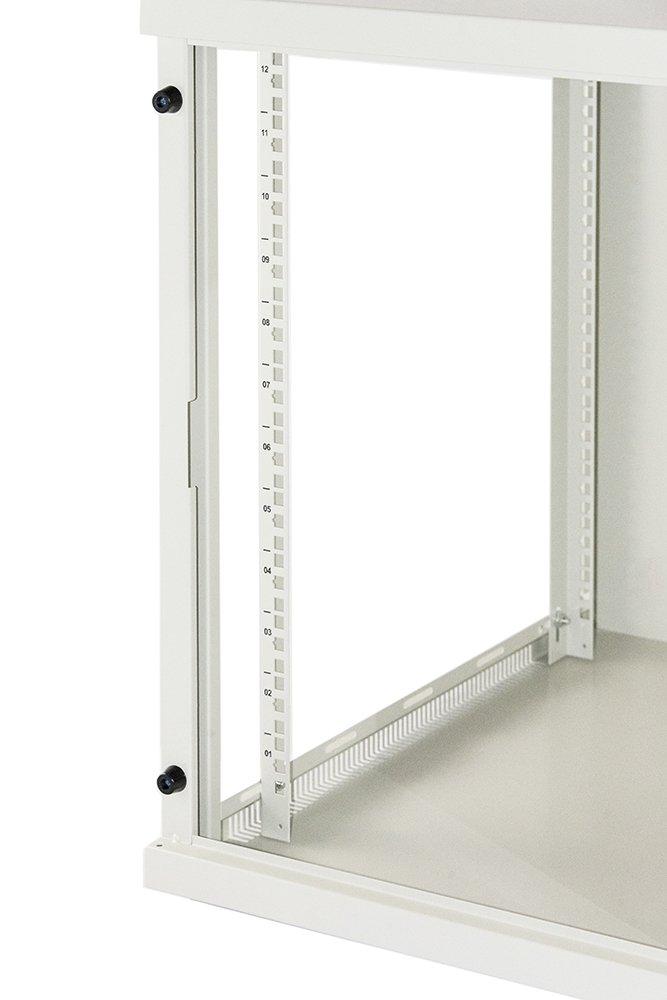 RACK LINK 19" ARMADIO12 UNITA' (A)620x(L)540x(P)600mm ASSEMBLATO COLORE GRIGIO - LK1912U66G
