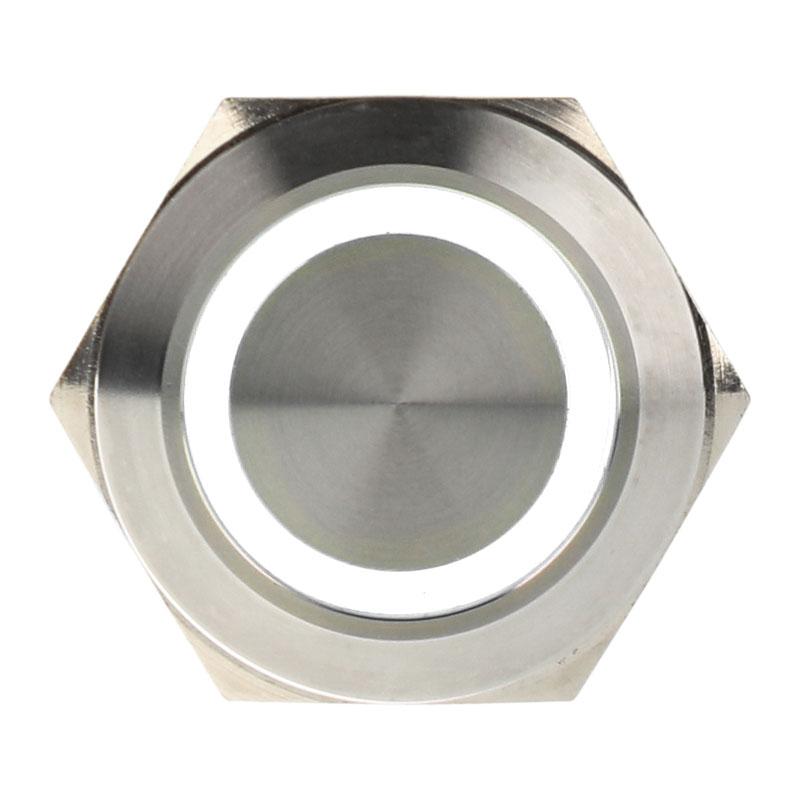 Interruttore/pulsante antivandalismo 25mm - Silverline - bianco