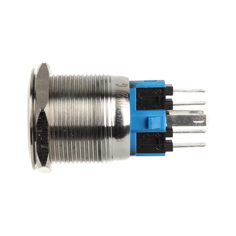 Interruttore/pulsante antivandalismo 22mm - Silverline - arancione