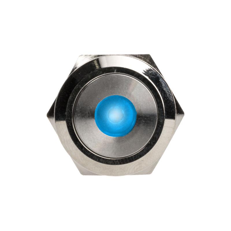 Interruttore/pulsante antivandalismo 22mm, Silverline Dot - RGB