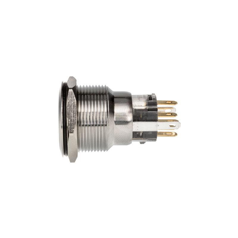 Pulsante antivandalismo 22mm, Silverline Dot - RGB