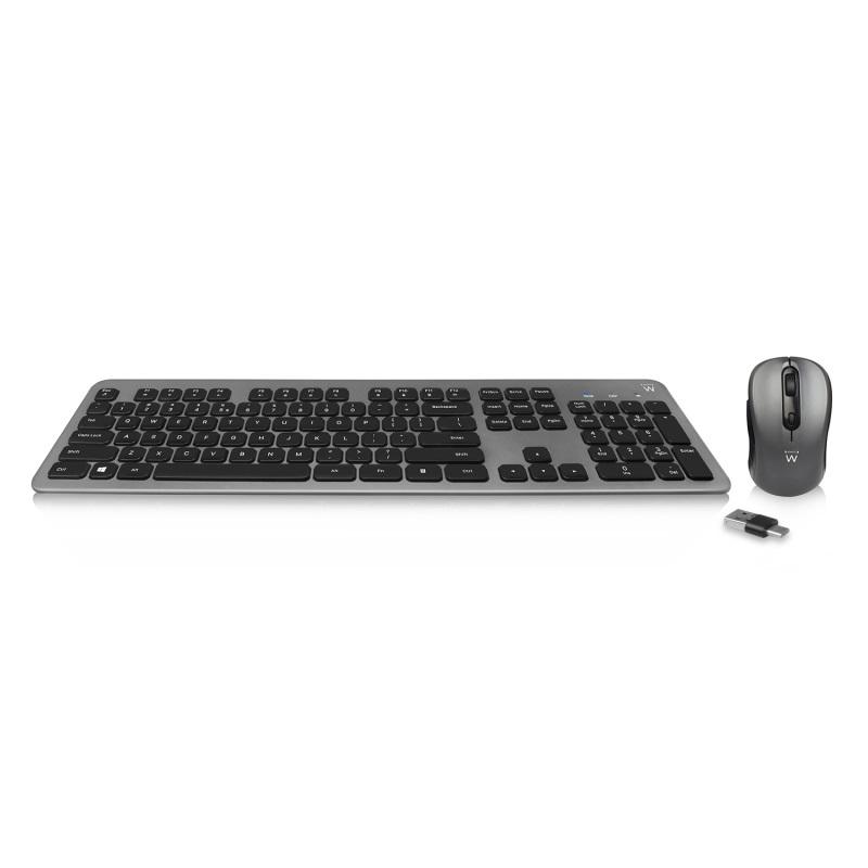 EWENT KIT TASTIERA MOUSE WIRELESS RICEVITORE USB A C EW3263