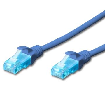 EWENT CAVO DI RETE U/UTP PATCH CORD 05MT CAT 5e COLOR BLU EW-5U-005B IM1140