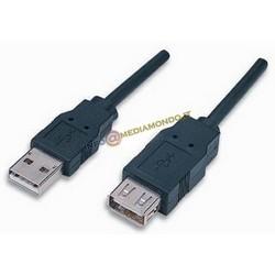 CAVO PROLUNGA USB 2.0 - CONNETTORI A/A - MASCHIO FEMMINA - DA 3 METRI