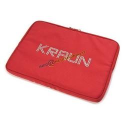 BORSA / CUSTODIA PER NOTEBOOK FINO A 12" - ROSSO - CON CRISTALLI LUMINOSI