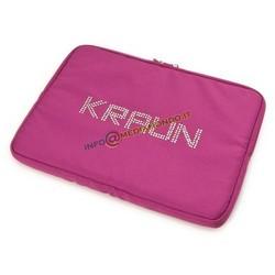 BORSA / CUSTODIA PER NETBOOK FINO A 12" - VIOLA - CON CRISTALLI LUMINOSI