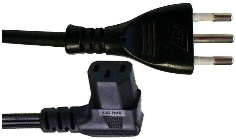 CAVO ALIMENTAZIONE ANGOLARE 90Ã‚Â° RETE COMPUTER TRIPOLARE SPINA 10A ICE 1.5MT CAVO 3 X 0.75MM