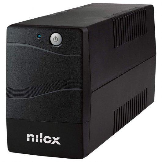 Nilox Premium Line Interactive 600 SAI 600VA 420W UPS - Funzione AVR - 2x Schukos - Blackout di protezione e disturbi della ret
