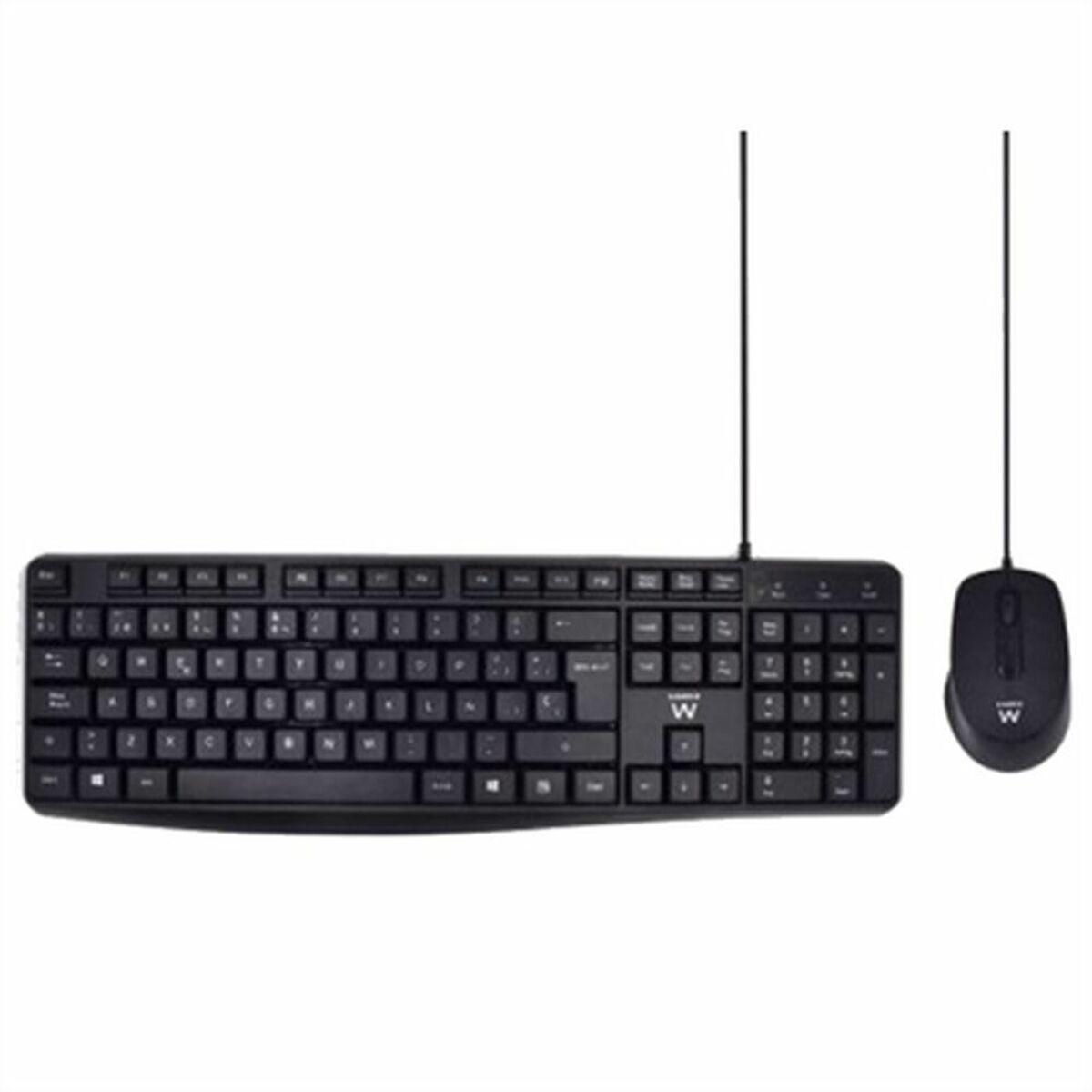 Kit tastiera + mouse scrittura Ewent EW3006. silenzioso