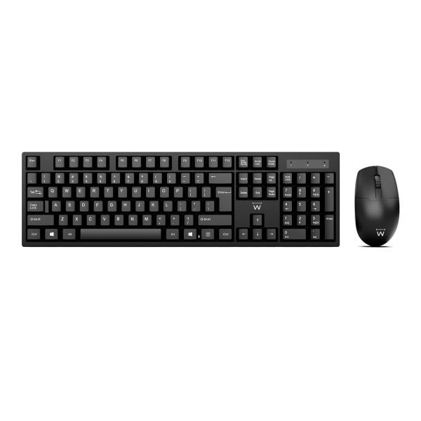 Ewent EW3282 tastiera Mouse incluso Universale RF Wireless QWERTY Portoghese Nero