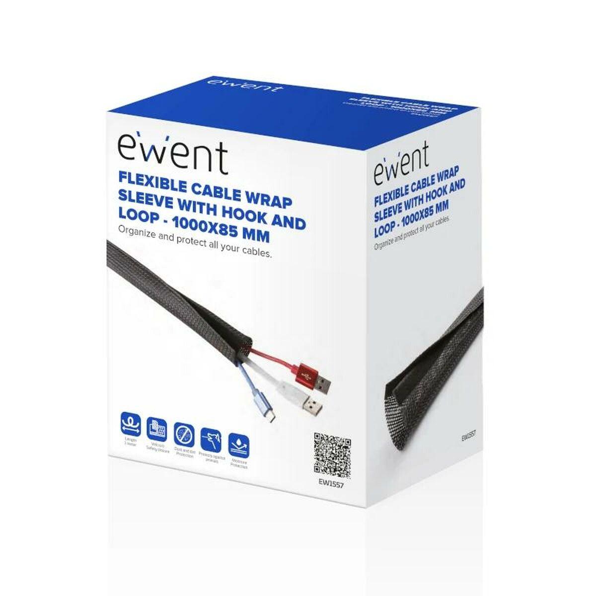 Manicotto per gestione cavi in Ã¢â‚¬â€¹Ã¢â‚¬â€¹velcro Ewent 1000X85mm