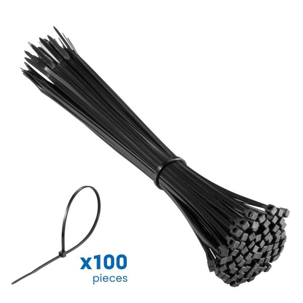 Ewent EW1564 fascetta Fascetta con inserimento in parallelo Nylon Nero 100 pz
