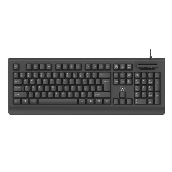 Ewent EW3287 tastiera Universale USB QWERTY Portoghese Nero