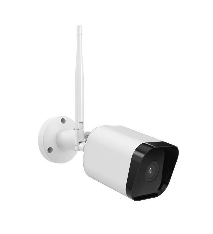 TELECAMERA ISIWI WIRELESS SQUARE 4MPX BULLET FISSA PER ESTERNO IR LED AUDIO BIDIREZIONALE SD CARD IP