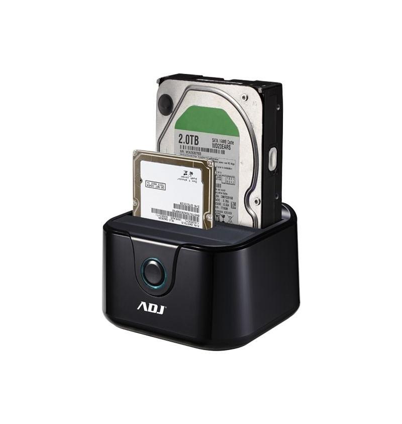 ADJ DOCKING STATION SATA TASTO CLONE - USB 3.0 - NERO 120-00014
